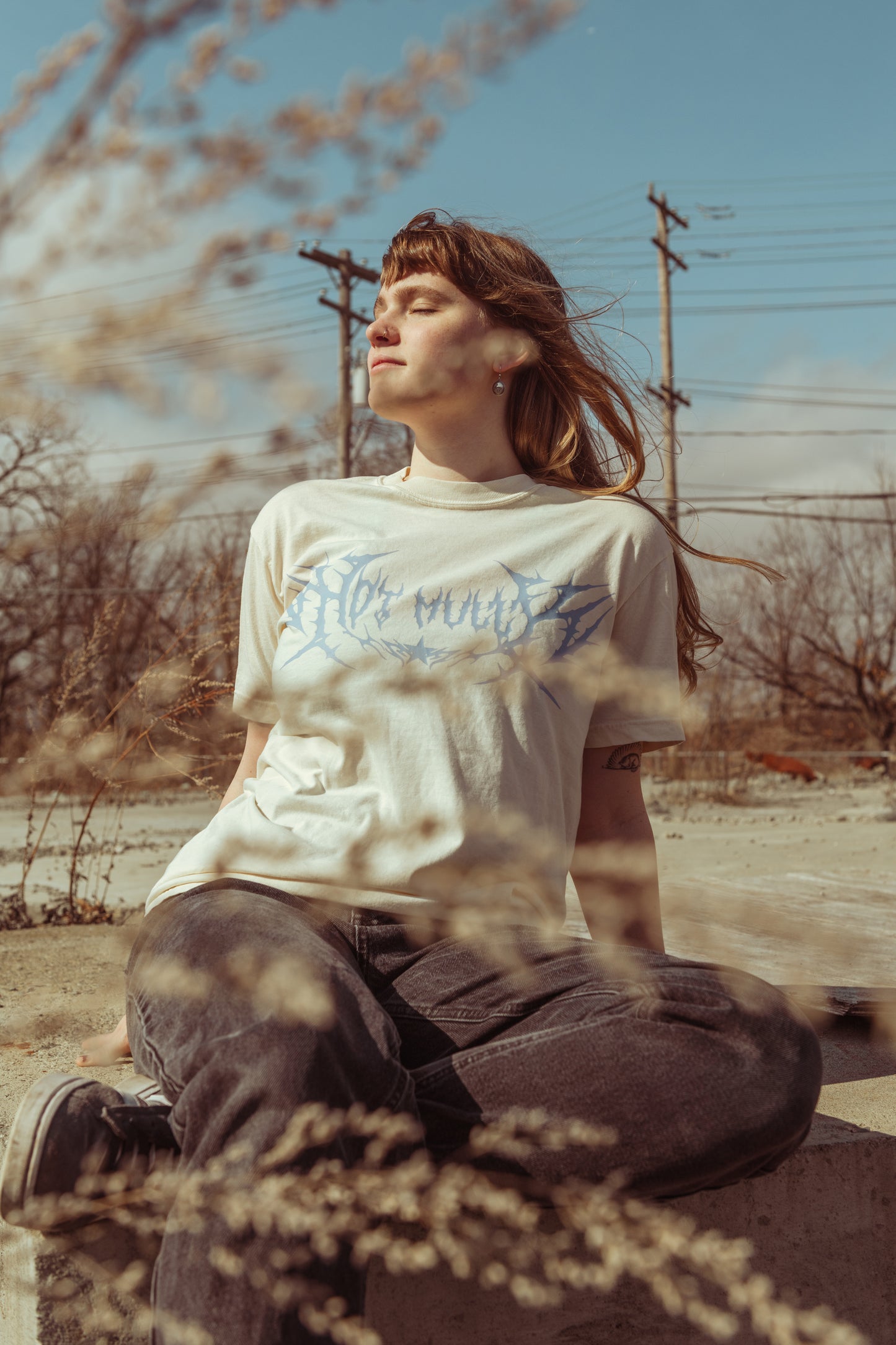 Hot Mully Ivory Tee