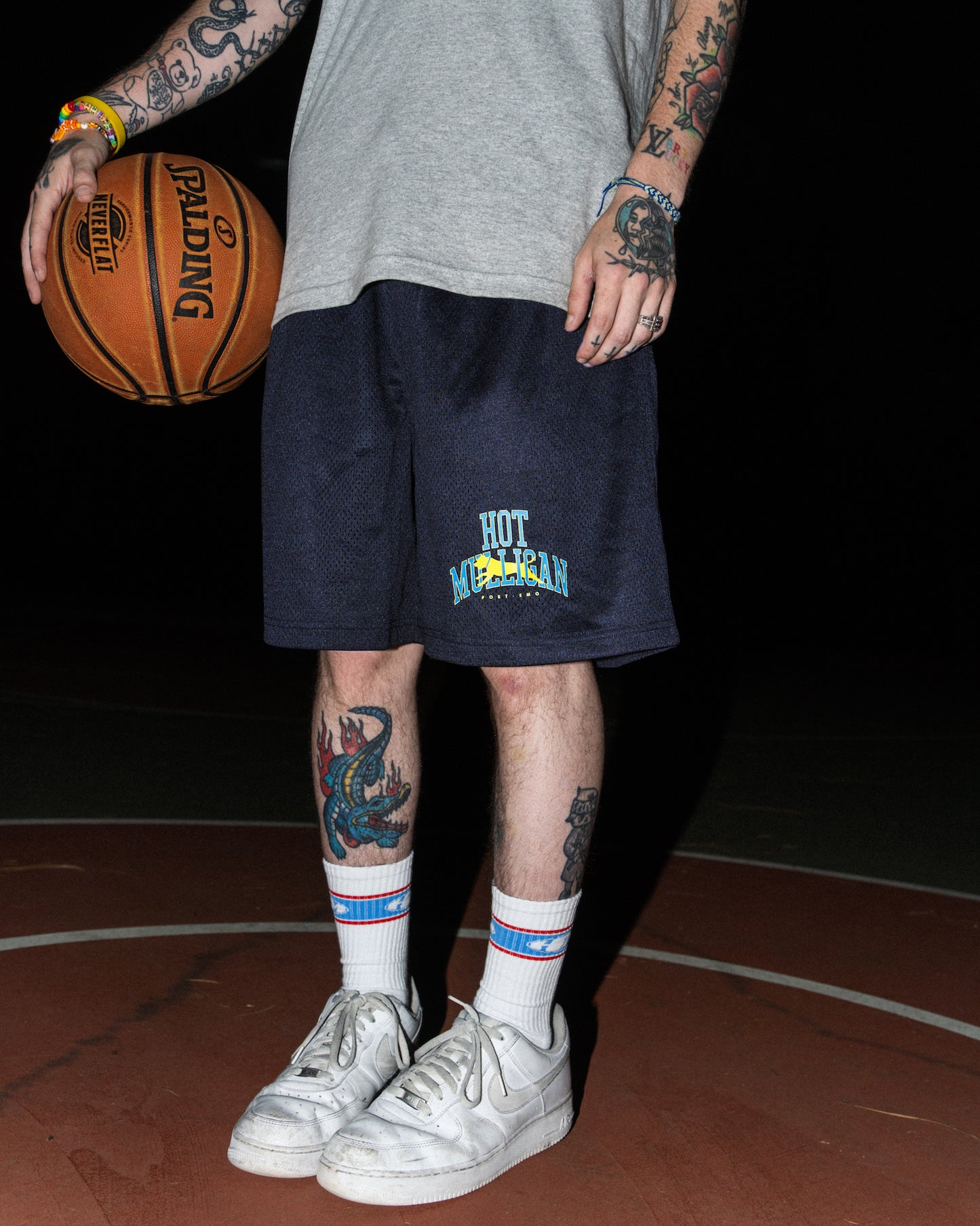 Post-Emo Mesh Navy Shorts