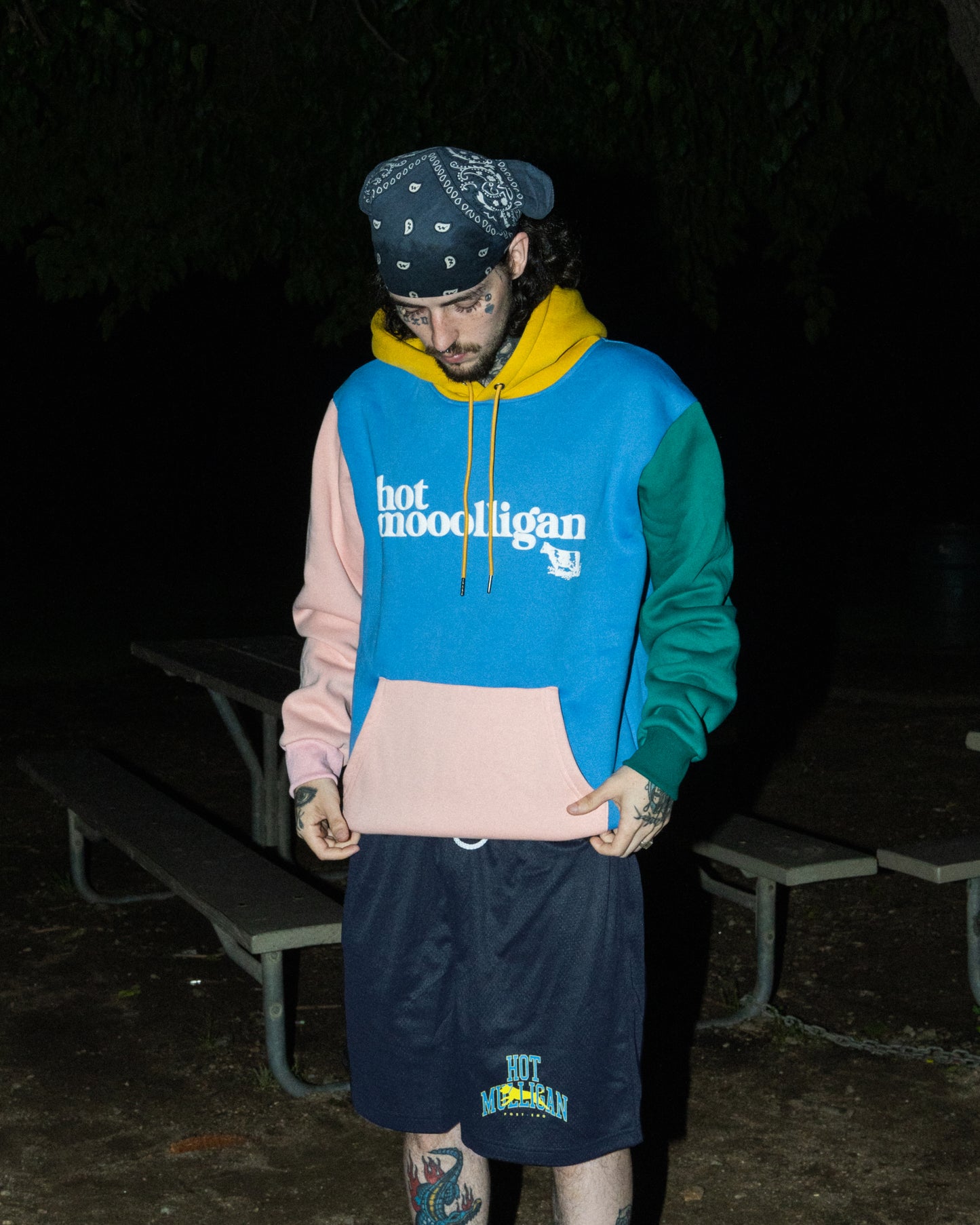 Post-Emo Mesh Navy Shorts