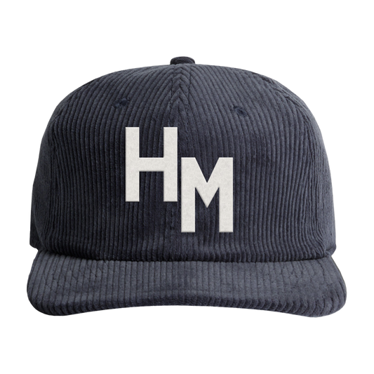 Applique Blue Cord Hat