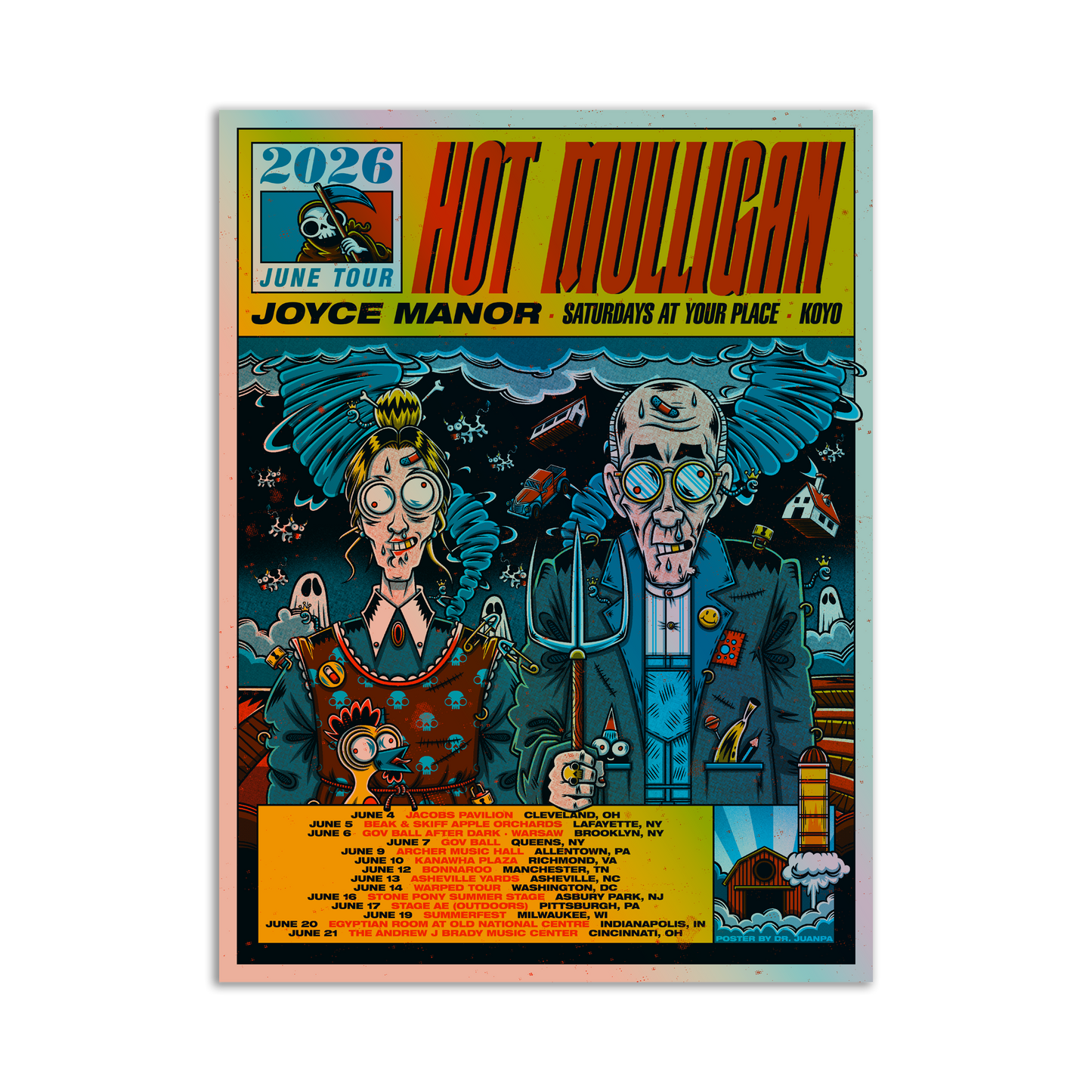 Holographic Summer Tour 2026 Poster
