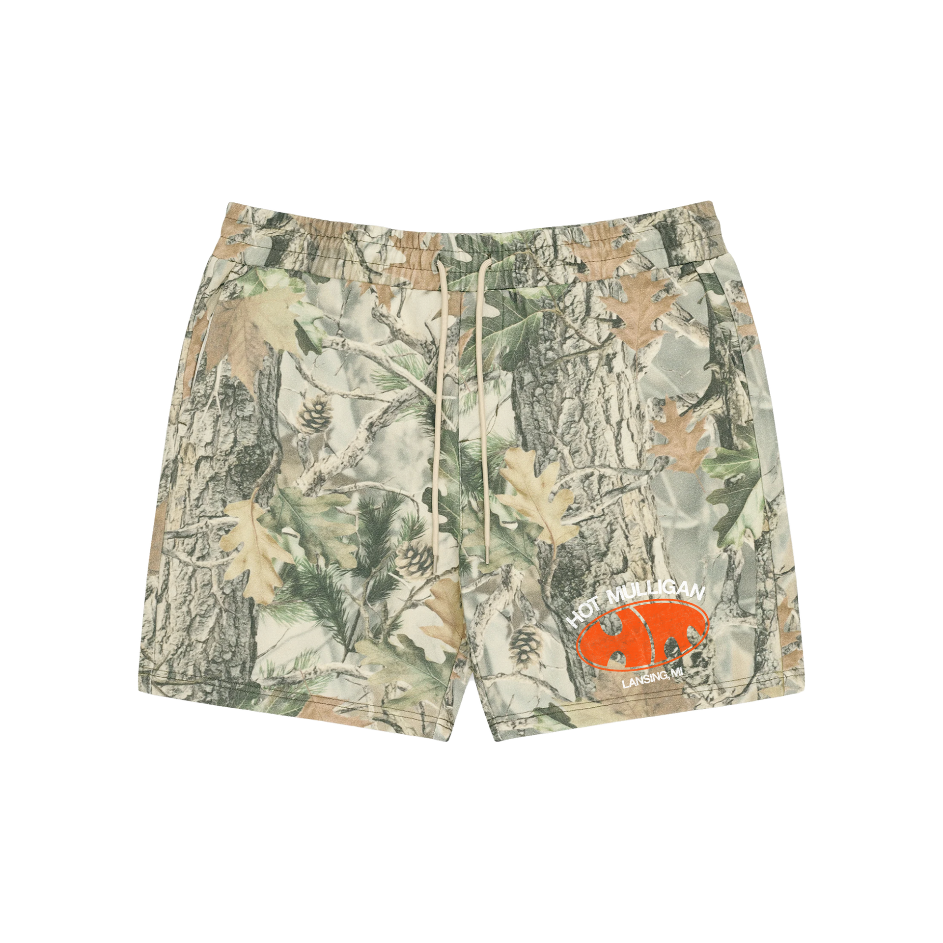 Bubble Logo Camo Shorts – Hot Mulligan